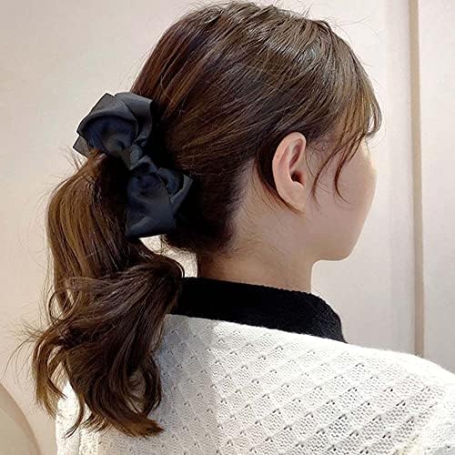 BYBYCD BANANA Clipe Sweet simples estilo coreano clipe vertical retro arco de arco de cor sólida cor de cabeça sólida