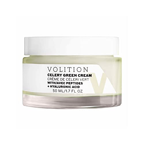 Volition Beauty Aipo Creme facial verde - Creme hidratante de ácido hialurônico leve - ajuda a minimizar a aparência