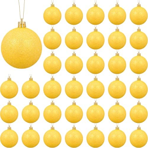 BBTO 36 PCs Ornamento de Bola de Natal de Natal Bola Bolas Bolas Bolas de Natal Pingentes Balas Definir Decorações de