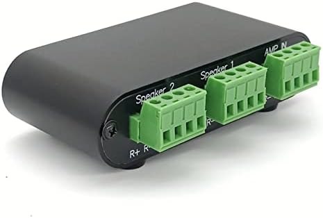 IULJH Caixa de comutador de alto-falante estéreo de áudio bidirecional, combinador de distribuição de distribuição de distribuição