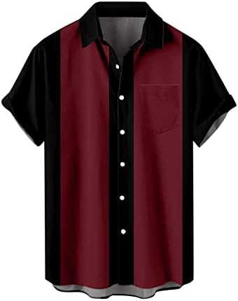 2023 Novo mass de verão impressão casual de tamanho plus size de manga curta Turn Down Collar camisa zíper da camisa