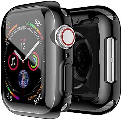 KampoStore Compatível com a Apple Watch Series 4 - Black Case Caso para Apple Iwatch 4