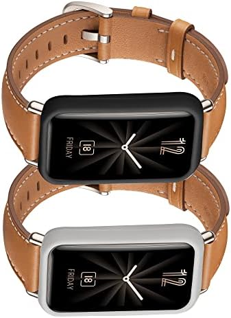 Casos Kwmobile para Huawei Watch Fit Mini - Conjunto de 2 capas de silicone - preto/cinza