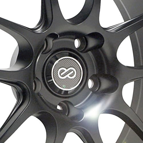 Roda da série Enkei Pf01- Racing, roda preta uma roda/borda