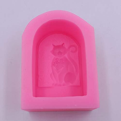 Design de gato molde de silicone para sabonete artesanal Fazendo moldes de sabão de animal molde de vela de cera decoração de