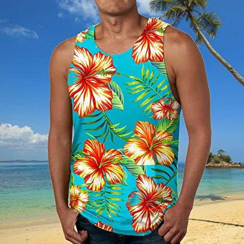 BMISEGM Summer Men Shirts Flag de Summer Beach Tops Blouse Tank Tanque Impresso Men Primavera de Manga Longa Camisetas para Homens