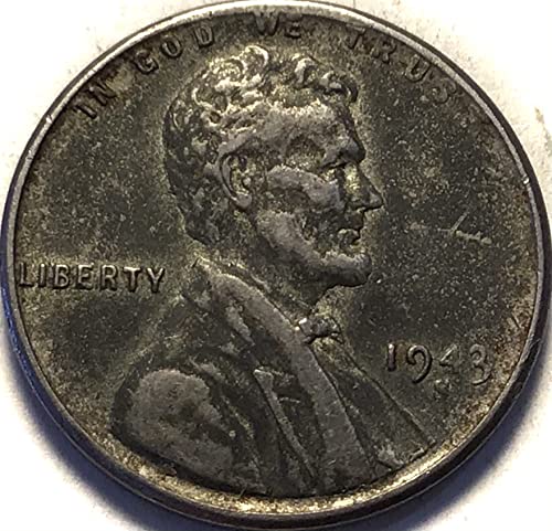 1943 S Lincoln Wheat Cent Penny Seller Choice muito bem