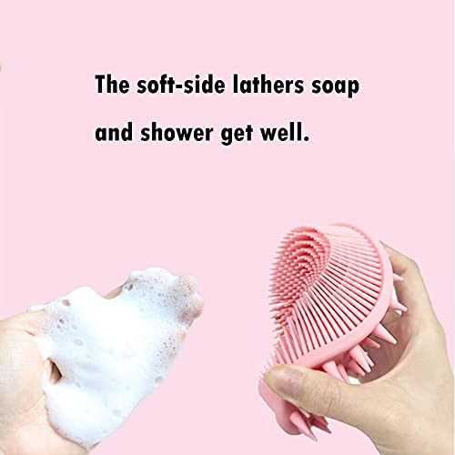 Escova do corpo de silicone, escova de banho bidirecional Esfoliante esfoliante lavadora corporal para escova molhada ou