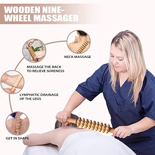 Ferramentas profissionais de massagem de terapia de madeira 3 em 1 kit maderoterapia Massageador de madeira, para modelagem / contorno