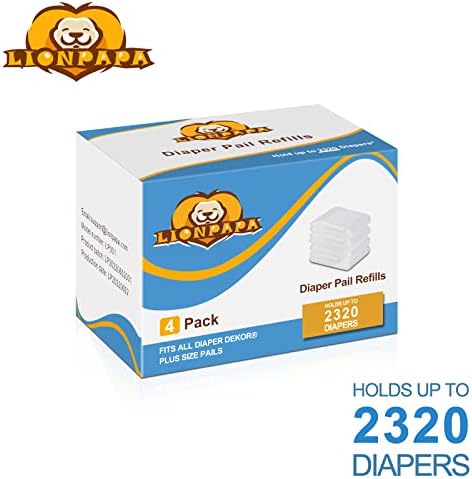 Reabastecimento de Lionpapa Compatível com Dekor Plus Filous Bolds, 4 pacote