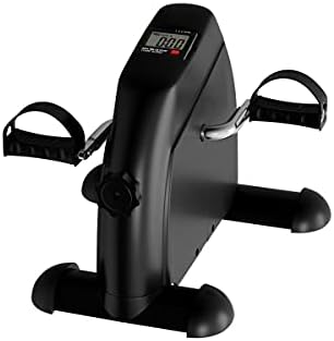 Sob Bicicleta de mesa e exercícios de pedal - equipamentos de fisioterapia em casa e máquina de exercícios para braços e pernas com tela LCD por Wakeman Fitness