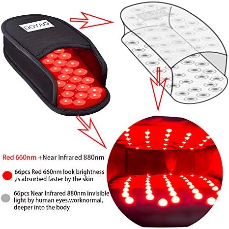 Red e infravermelha terapia de luz do pé de alívio de alívio do chinelo FDA Dispositivos limpos para os pés dos pés no peito