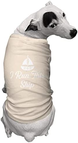 Eu corro este navio - camisa de cachorro engraçada de trocadilho de cruzeiro