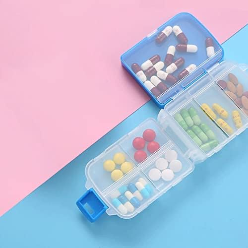 Wehe 3 Pack Travel Pill Case de comprimidos portáteis Organizador de comprimidos para homens para homens para realizar remédios, óleos de peixe, vitaminas e outros pequenos itens