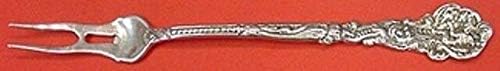 Versalhes de Gorham Sterling Silver Pickle Fork 2-Tine com barra 6 1/8