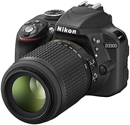 Nikon Digital Camera D3300 Kit de zoom duplo 18-55mm DX VR II e 55-200mm DX VR II Lentes2 Black