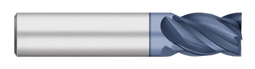 Titan TC21151 VI-Pro índice variável INDEX SOLID CARBIDO Mill, comprimento do stub, 4 flauta, extremidade quadrada, revestimento alcro-max, 5/8 Diâmetro de corte, 3 Comprimento geral, 3/4 Comprimento do corte