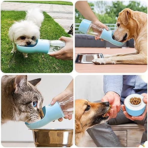 Garrafa de água de cães capaw para caminhar, dispensador de água portátil para cães, contêiner de comida de design de design multifuncional