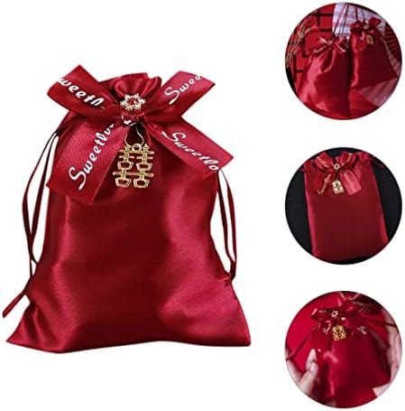 Valiclud Small Jewelry Bags 10pcs Bolsa de doces de casamento chinesa bolsa de presente de casamento chinês Recipientes