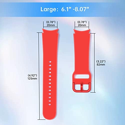 Aceyoon 10pcs Watch Band for Galaxy Watch 5/5 Pro/ 4 40mm 44mm, sem relógio de lacuna 4 Banda de substituição clássica,