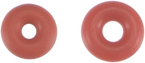 Meccanixity Silicone Rubber O-rings 4mm 4,5 mm OD 1mm 1,5 mm ID de 1,5 mm de espessura VMQ vedada Junta, Red 60in1 Set
