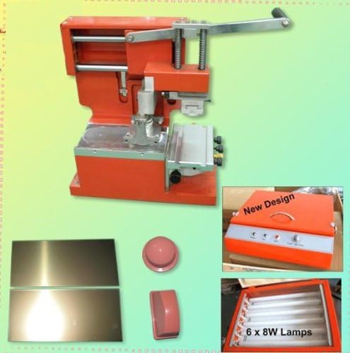Máquina de impressão manual de gowe com máquina de exposição à placa de polímero