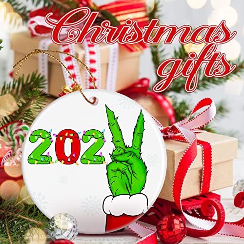 Enfeites de Natal, Jocidea 2022 Ornamento de Natal 2022 Ornamento Ornamento Ornamentos de Natal Para Árvores de Árvore de Árvores Pendurados