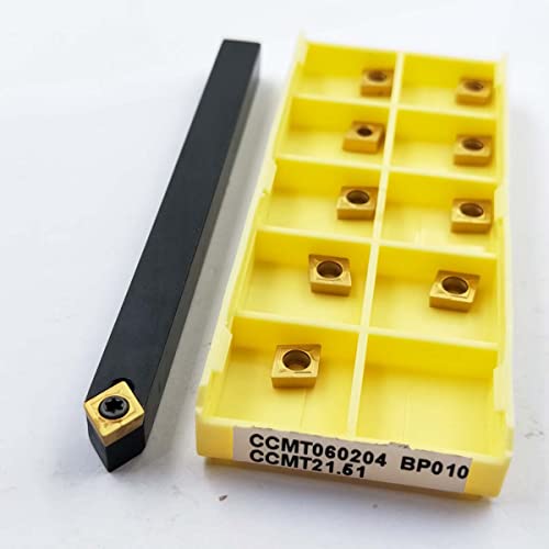 GBJ SCMCN 0808H06-80 + CCMT060204 Torno externo de ouro Turnecedor de torno 50 ° Torno de torno e comprimido de perfil da ferramenta para CCMT43 80 ° Diamante Inserções