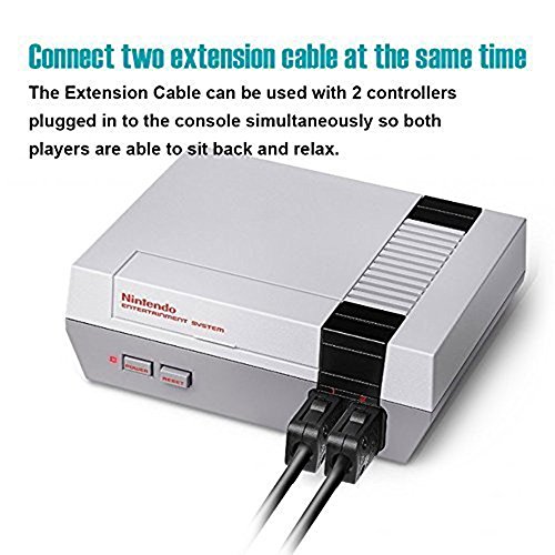 Turista [2pack 10ft] SNES Classic Controller Extension Cable para o Super Nintendo SNES SNES Classic Edition Controller e