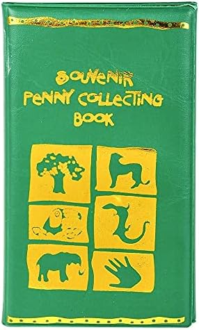 Livros de Penny Holder de lembrança coletando livros de moedas dobráveis ​​para centavos raros e alongados!