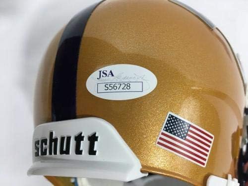 Derrius Guice assinou o Mini Capacete LSU JSA COA - Mini capacetes da faculdade autografados