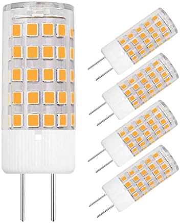 Lienngke 12V G4 5 Lâmpada LED LUZ 4W 40W Halogênio equivalente a quente branco 3000k AC DC 400 lúmen bi-pinos Base Street