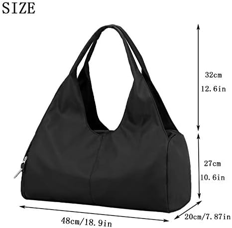 Bolsa de mochila florestal bolsas de ginástica com bolso e sapatos molhados para mulheres e homens, preto