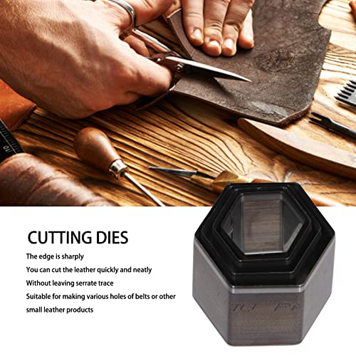4 PCS Pentagrama de corte de molde de molde de soco vazio conjunto de aço de aço Cutter molde de couro Cutter Cutter Cutter para