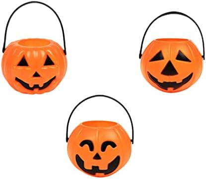 Ornamentos de happyyami house 9pcs Halloween Buckets portáteis de abóbora