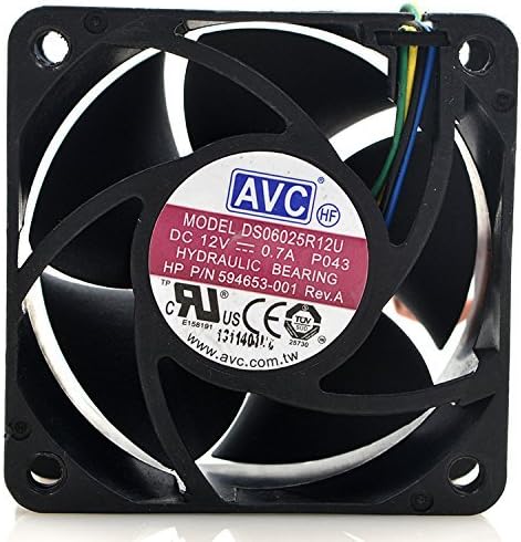 AVC DS06025R12U 6025 12V 0,26A 6CM 4WIRE PWM Server Film de resfriamento