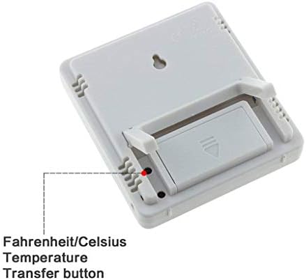 XJJZS Termômetro Hygrômetro Digital Temperatura Medidor de umidade Termômetro Indoor Termômetro com Alarme do calendário do relógio