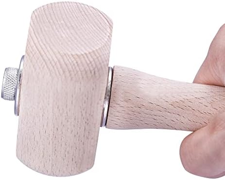 Montagem martelo de madeira Hammer Handle Cabeça redonda multifuncional para DIY Ferramenta de costura para trabalhadores domésticos DIY - Acessórios para artigos de couro - - - - - - - - Acessórios - - -