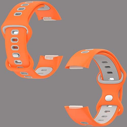 Caso com banda compatível com Fitbit Charge 5 Mulheres homens, protetor de tela de pulseira de substituição de silicone macio para o protetor de tela de sensibilidade para carga 5 smartwatch