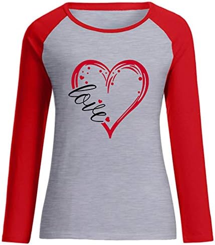 Letra da carta de amor, camiseta mulher mulher engraçada camiseta do dia dos namorados, amor, coração de manga longa