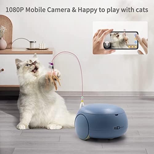 Robô de câmera para animais de estimação Pumpkii, 1080p HD Mobile, Distribuidor de Treat Pet Dog de Cat com aplicativo, teaser