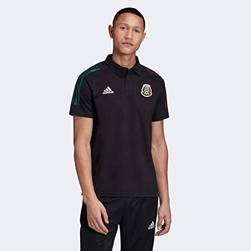 Adidas 2020-21 México FMF Polo - Black