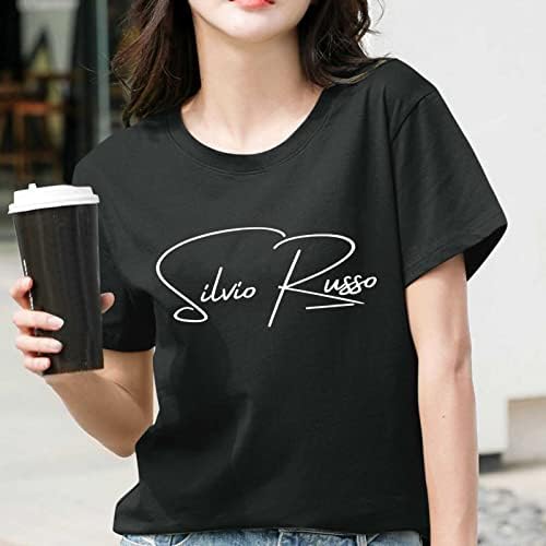 Camisa de manga longa sintética feminino verão impressão superior de impressão casual letra de camisa Moda solta