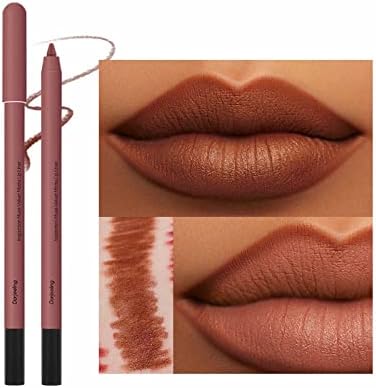 Lipstick lápis Lip Lip Velvet Silk Lip Gloss Maquiagem LiPliner Lipliner Pen Sexy Lip Tint Cosmético Novice Fácil de usar