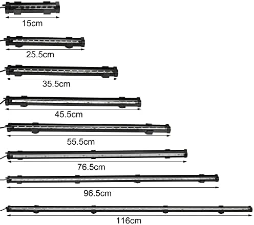 Vocoste Aquarium Light Light, Full Spectrum Fish Tank Light, 21 contas leves, 5W, 21,9 polegadas, colorido