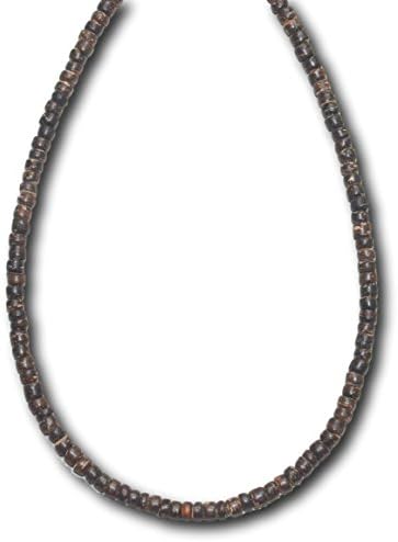 Treasure Native Men's Brown Coco Bead Surfer Colar