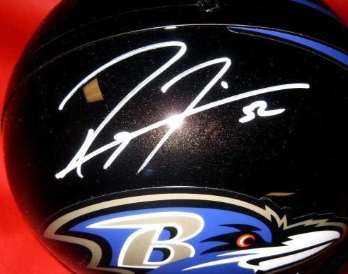 Ray Lewis autografou Baltimore Ravens FS Rep capacete JSA HOF 18 - Capacetes NFL autografados