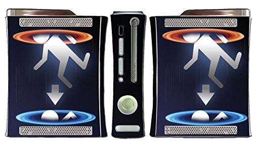 Abertura de armas de portal Science chell bolo bolo video video video vinil decalque capa de adesivo para Microsoft Xbox 360 por designs de pele de vinil