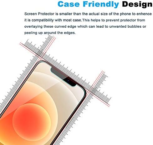 IANDER [Protetor de tela de 3 pacote Compatível com iPhone 12/12 Pro, filme de vidro temperado com alinhamento de instalação para iPhone 12 - HD, bolha livre - resistente a arranhões