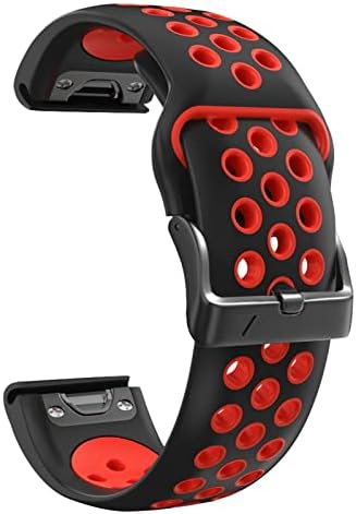 Soumix 26 22mm Banda de silicone para Garmin Fenix ​​6 6x Pro 5x 5 Plus/Forerunner 935 GPS D2 Delta PX MK2 RELUMA RÁPIDO SACE